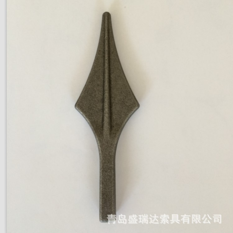 铁尖头栅栏矛头铁艺枪尖大门枪头方钢焊接围栏装饰物实心锻打防盗