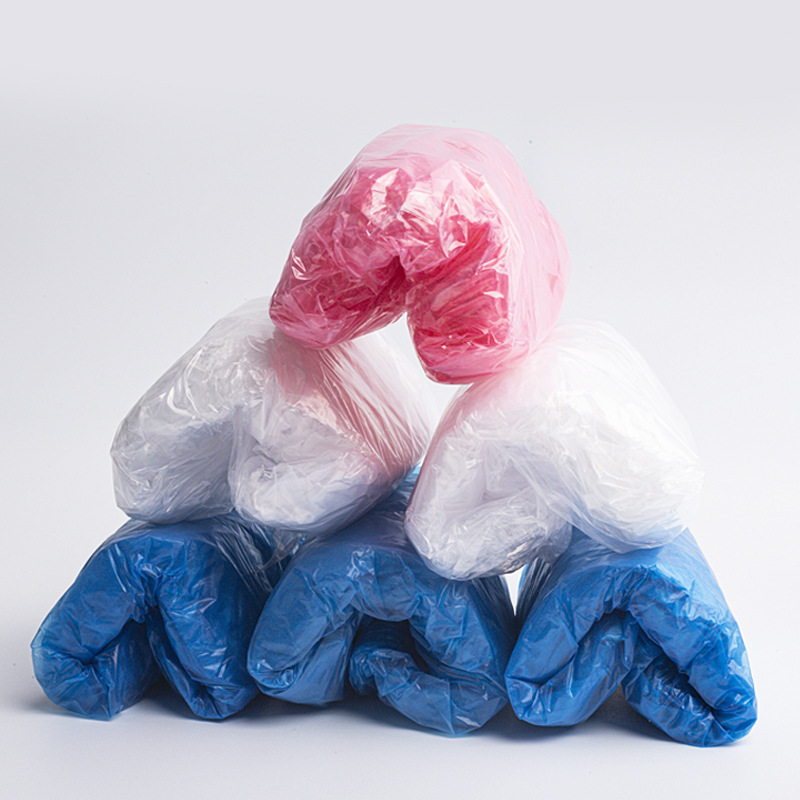 disposable PE shoe covers with added thickness, plastic indoor non-woven shoe covers, waterproof and dustproof, household disposable shoe covers