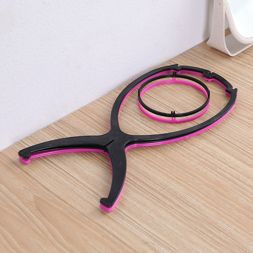 Wig stand plastic folding portable hair cover rack wig stand tool accessories headgear support rack