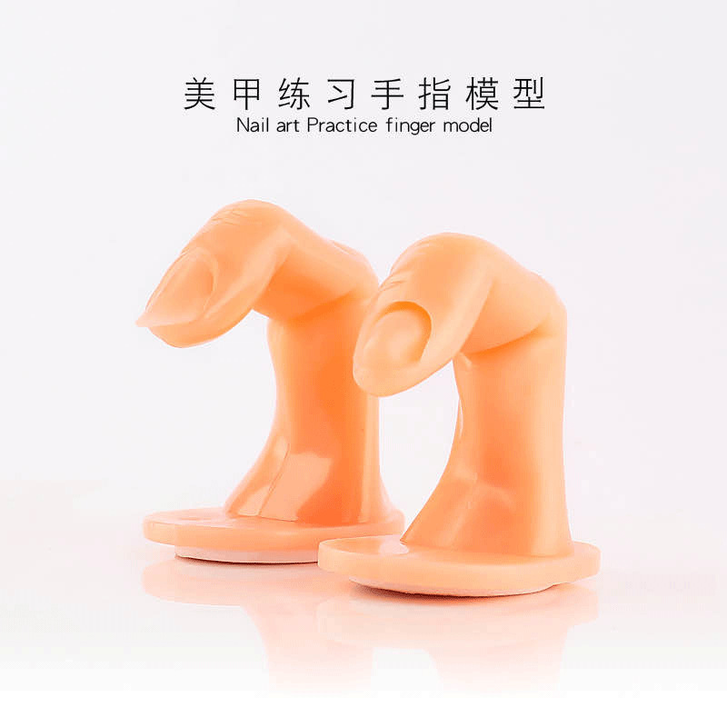 Nail tools practice fake finger model plug-in fake finger head can be inserted nail piece fake nail wholesale