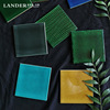 Dark green manual Small cubes Retro TOILET Shower Room toilet Wall tiles kitchen Restaurant Bar counter ceramic tile