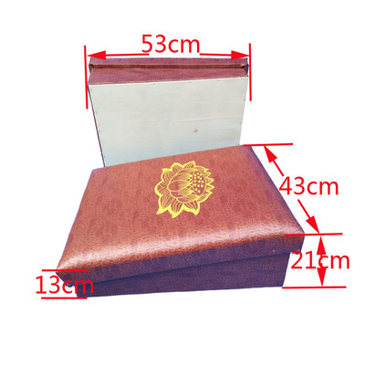 寺庙用皮革拜凳 跪垫拜佛垫拜佛椅 拜佛凳 佛教莲花拜垫拜登