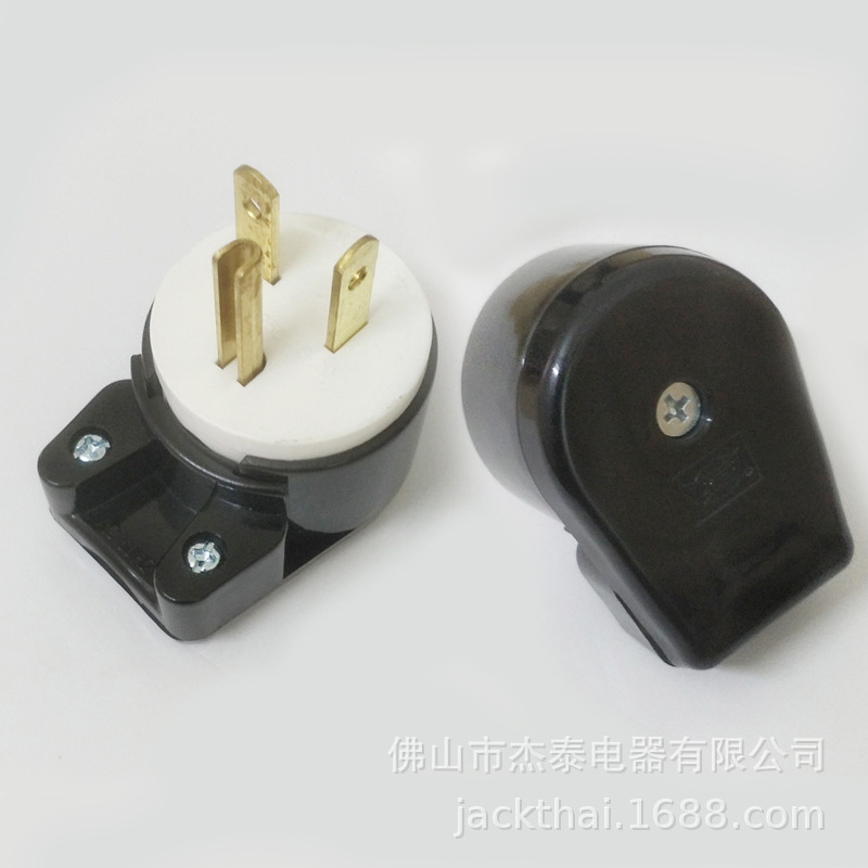 20A250V组装式NEMA插头 可旋转方向美标插头 日本发电机电源插头