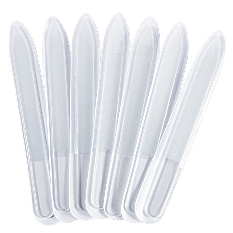 美甲透明玻璃指甲锉抛光打磨条指甲修型锉条独立包装专业美甲工具