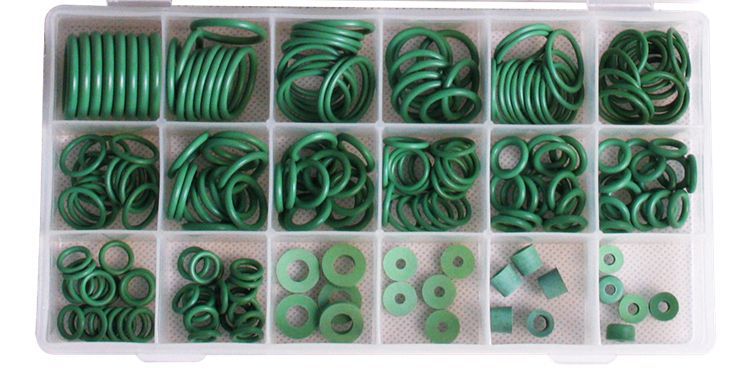 Free shipping special price 18 grid rubber ring green 18 grid rubber ring purple car air conditioning compressor sealing rubber ring O-ring