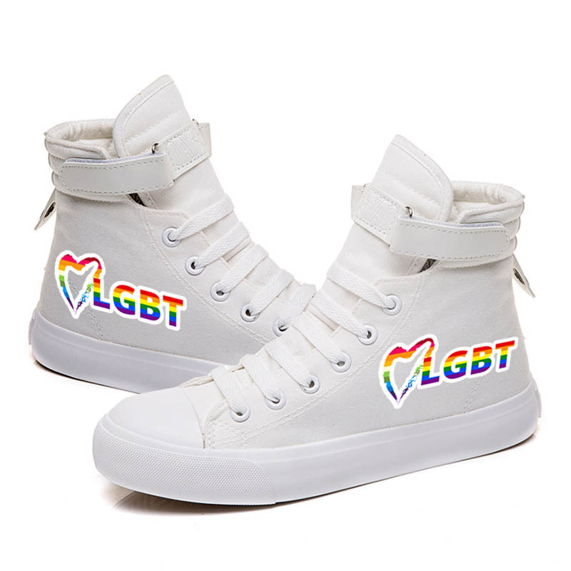 Unisex Casual Rainbow Round Toe Canvas Shoes display picture 13