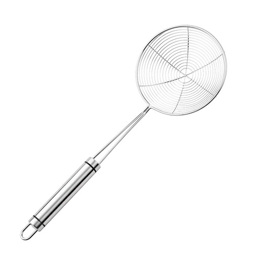 Cross-border 304 stainless steel wire drain all-steel hanging edge hot pot colander multi-purpose frying oil-separating colander for home and restaurant