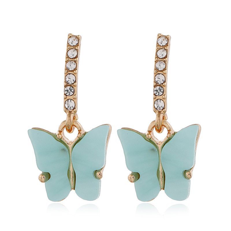 Korea Fashion Wild Fairy Sweet Simple Tide Diamond Butterfly Earrings display picture 21