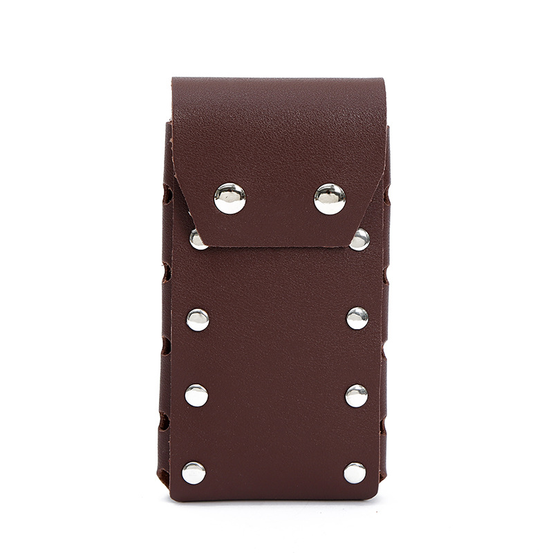 New Selling Fashion Men's Waist Pack Outdoor Leisure Vertical Square Wear Belt Nail Bag Waterproof Customization Wholesale undefined