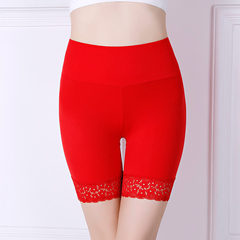 Yumei 8969 ice silk seamless plus fat plus size women's underwear high waist belly control safety pants leggings to prevent exposure