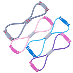 8-character yoga tensioner 8-character tension rope girls' chest expansion tension belt bodybuilding yoga fitness equipment breast expansion equipment