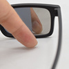 Black men's universal glasses solar-powered