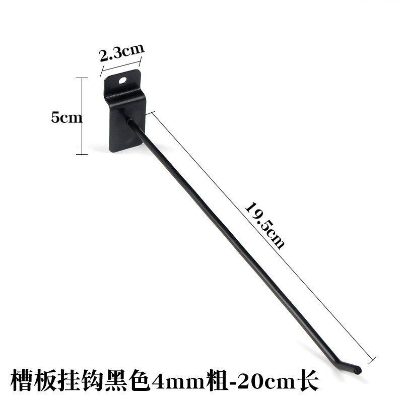 Venta al por mayor negrita ranura gancho de tablero colgante gancho de tablero universal gancho de teléfono móvil joyería estante gancho plata ranura gancho de tablero de pared