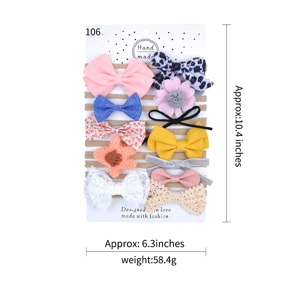 Simple Fashion Bow Hair Bands Set display picture 3