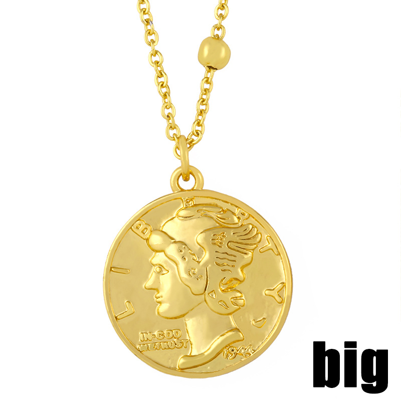 simple coin pendant necklace