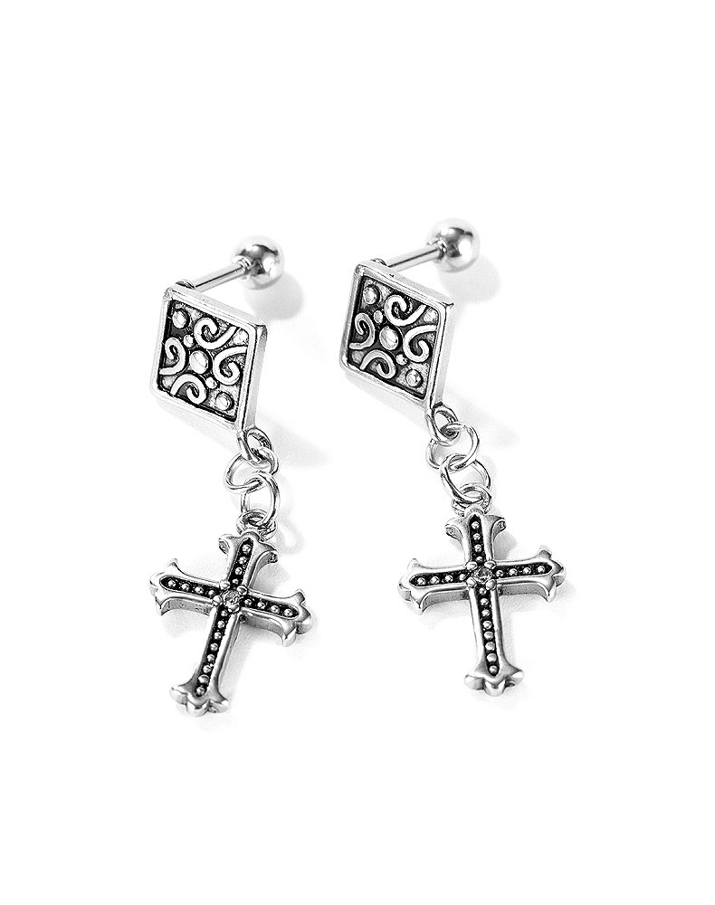 Boucles D&#39;oreilles Personnalisées Rétro En Acier Titane Pour Hommes display picture 7