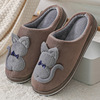 Winter non-slip demi-season slippers for pregnant, cute footwear for beloved indoor, plush