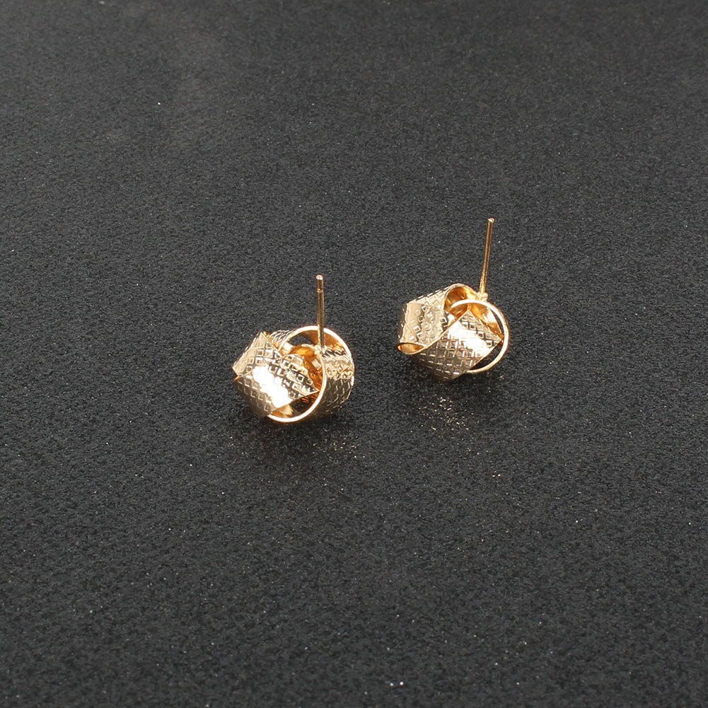 Europe And America Cross Border Vintage Alloy Geometric Hollow Ear Stud Bohemian Style Fashion Minimalism Earrings Earrings F8680 display picture 4