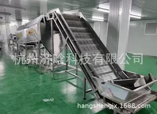 蔬菜漂烫杀青机,净菜脱水设备,预制菜真空预冷机,净菜连续脱水机