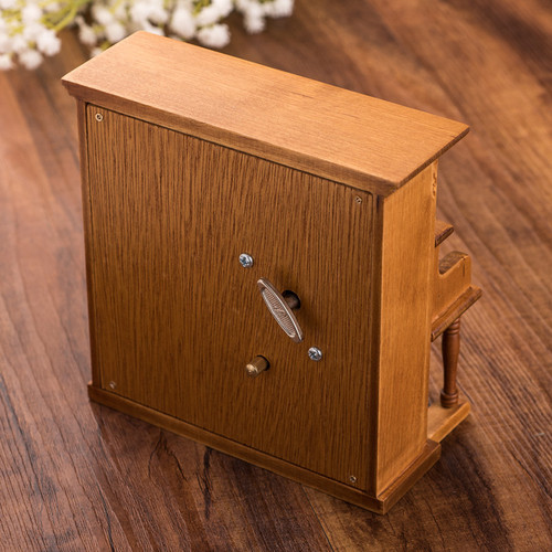 Simulated upright piano music box music box wooden crafts ornaments holiday gifts multiple song selections
