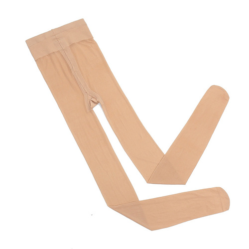 Stockings women's summer beef tendon T-crotch seamless 30D pantyhose thin anti-snatch flesh-colored transparent stockings spring