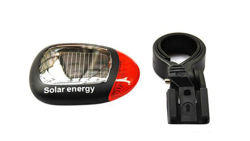 Bicycle Solar Tail Light Mountain Bike Light Cycling Warning Light Charge-Free Cycling Light Bicycle Accessories