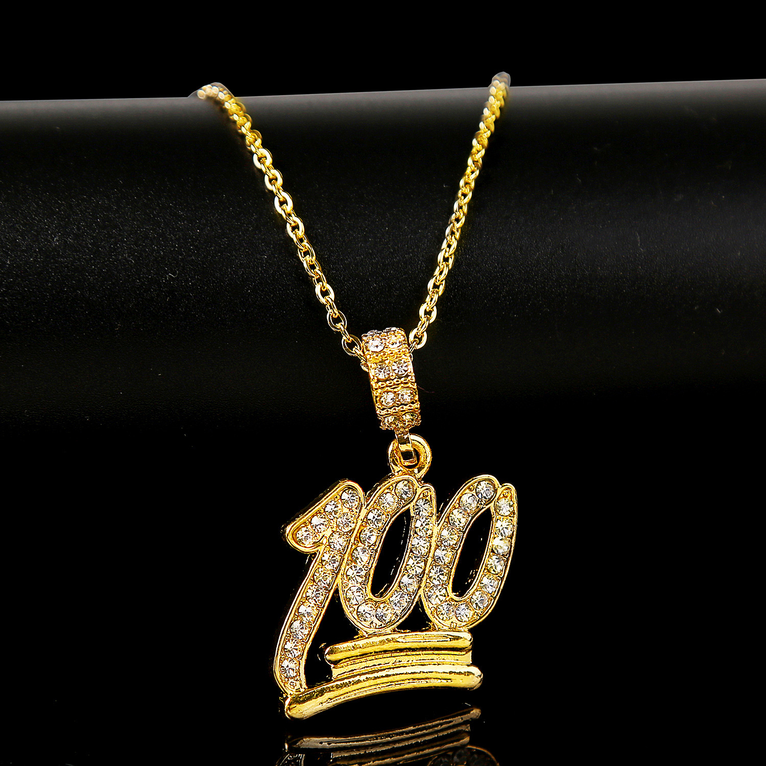 Nuevo Collar Al Por Mayor De Moda Hiphop Oro Grande Collar De Diamantes Completo display picture 69