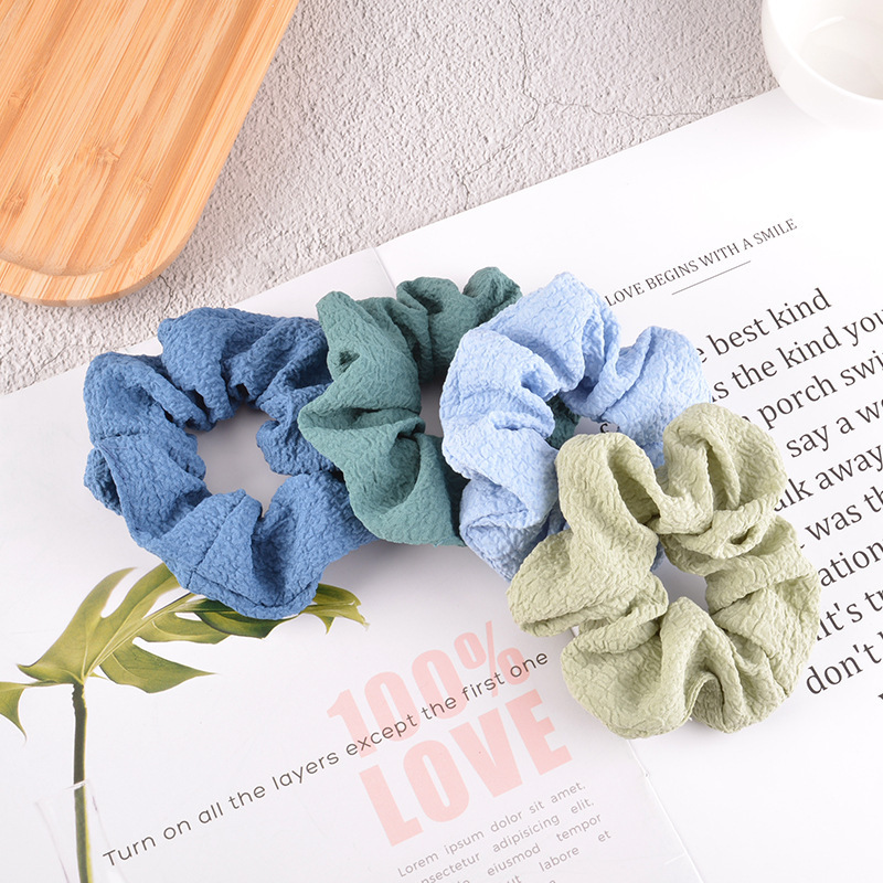 15g Weight Headwear Classification Festival Occasion Flower Pattern Women'S Gender Sky Blue, White, Pink, Purple, Green, Blue, Yellow, Black Color Korean Simple Mesh Daisy Hair Scrunchies 13