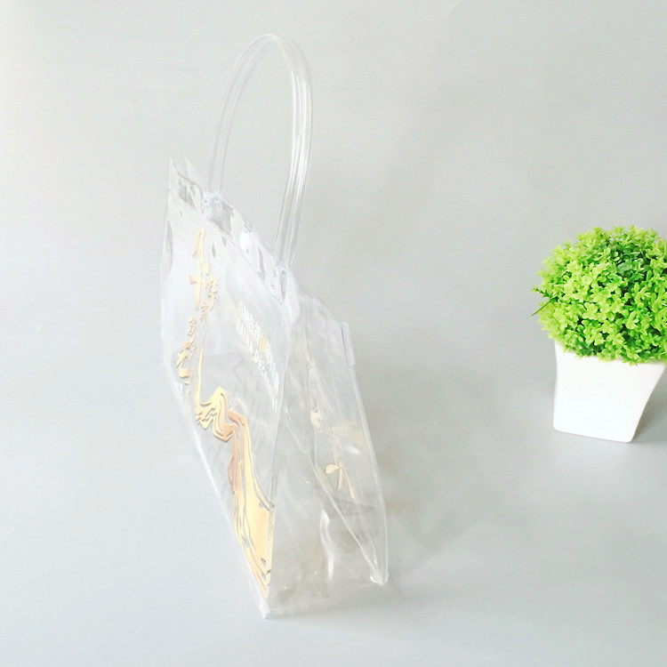 彩印PVC广告手提袋 透明PVC三件套 塑料PVC冰酒果冻手