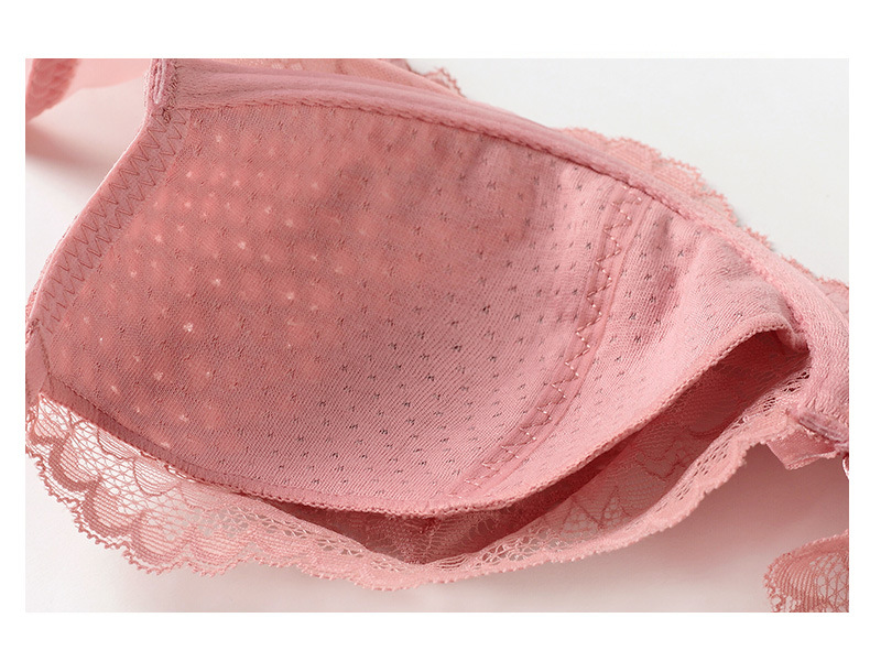 Sexy Lace Bra And Brief Set For Women With Large Chest Support_voghion.com