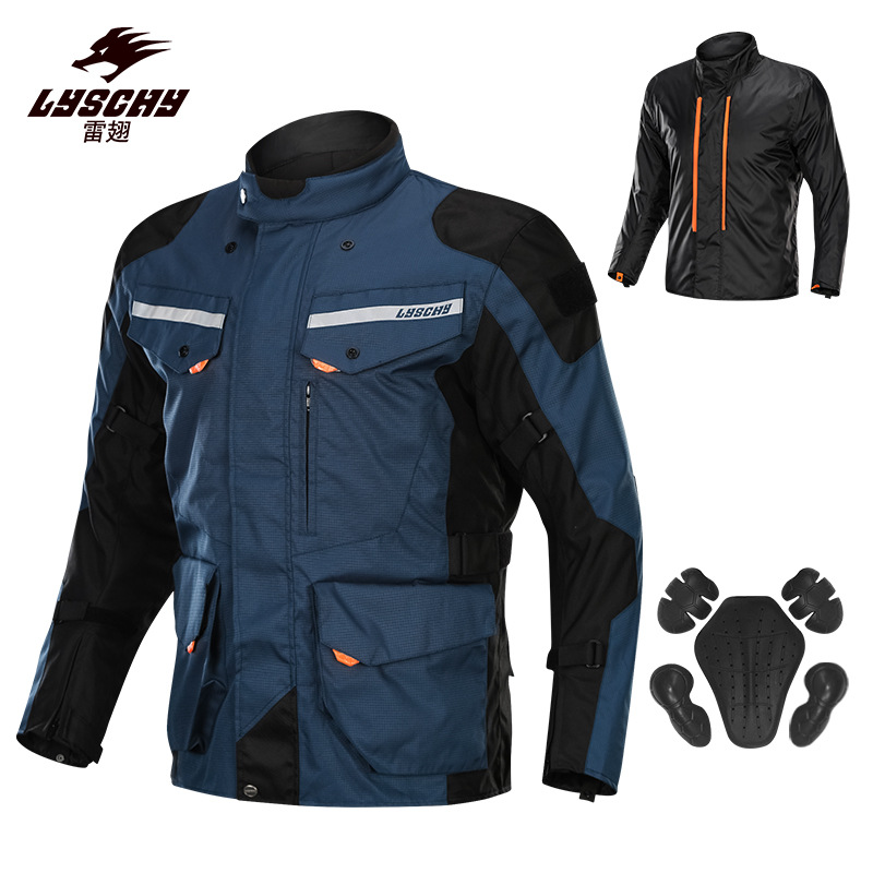Lei Chi's Off-road Motorcycle Racing Suit Winter Waterproof And Anti-fall Rally Riding Suit For Men And Women Winter Motorcycle Suit