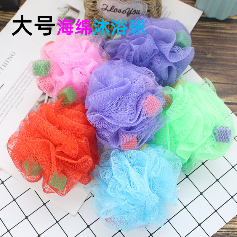 Large sponge Bath ball Colorful bath towel soft foam take a shower Flower bath Chopping Bath rub wholesale