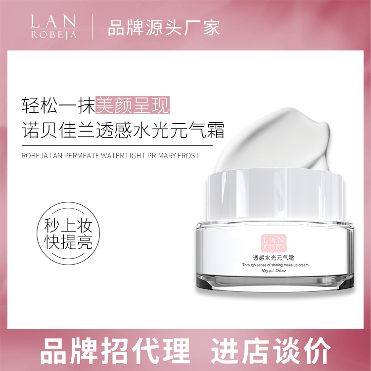 诺贝佳兰透感元气水光面霜 提亮肤色多效修护控油遮瑕素颜霜懒人