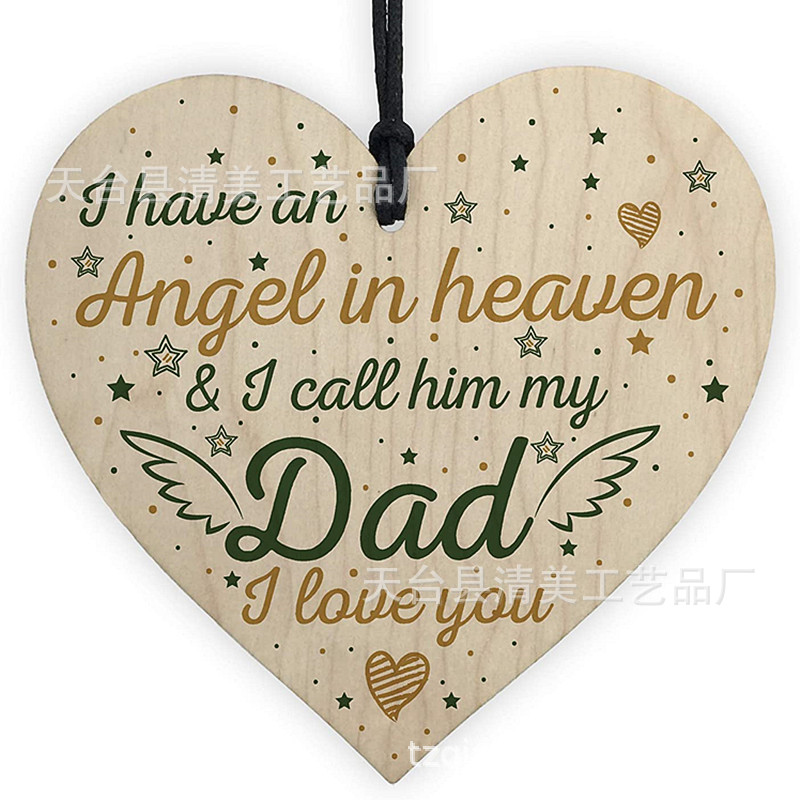 40 estilos nuevo 100mm amor madera chip colgante 1 Pack