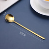 Spoon stainless steel, mixing stick contains rose, square head