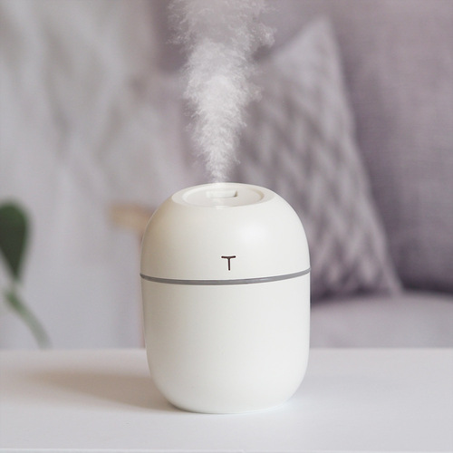 Cross-border wholesale small mini desktop USB humidifier atomizer home car hydration device night light logo definition