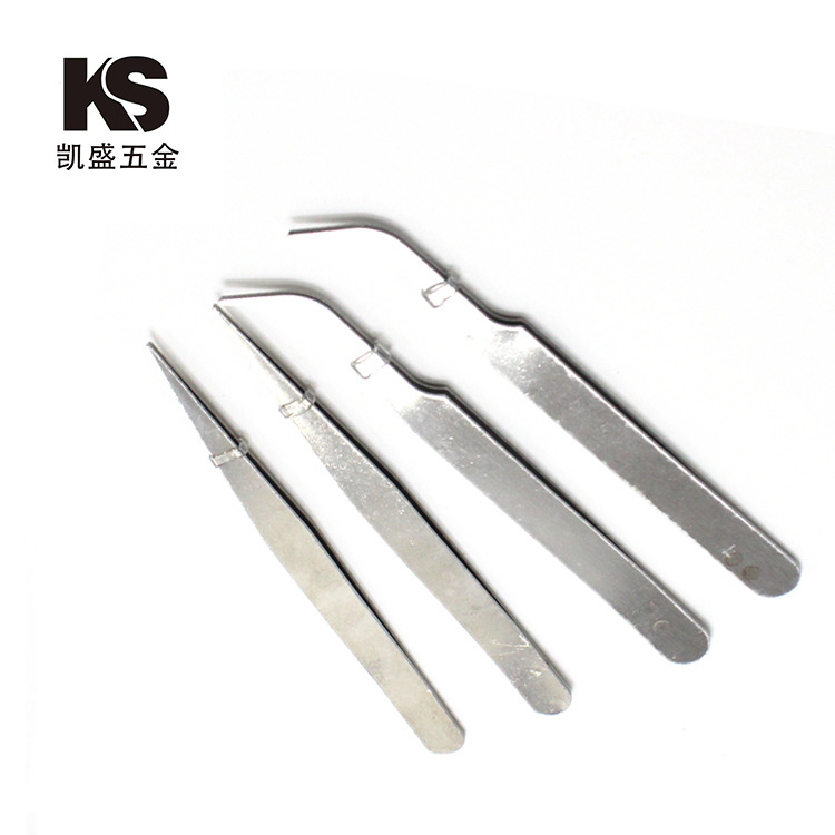 厂家直供弯头直头不锈钢夹子 微观景薄镊子 园艺手工多肉挑毛组夹