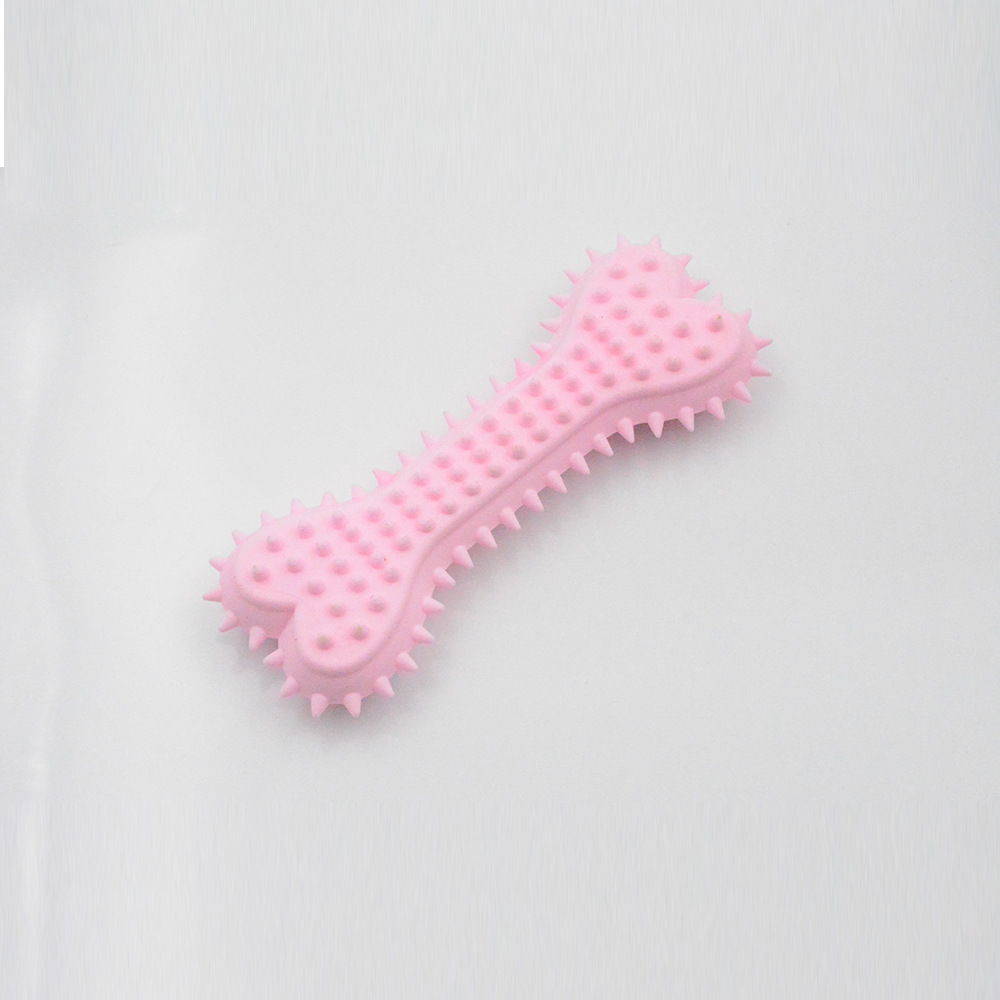 Nueva fragancia espumosa TPR gran amor hueso de juguete perro de molienda palo de Limpieza de dientes de mascotas fabricante de juguetes en stock