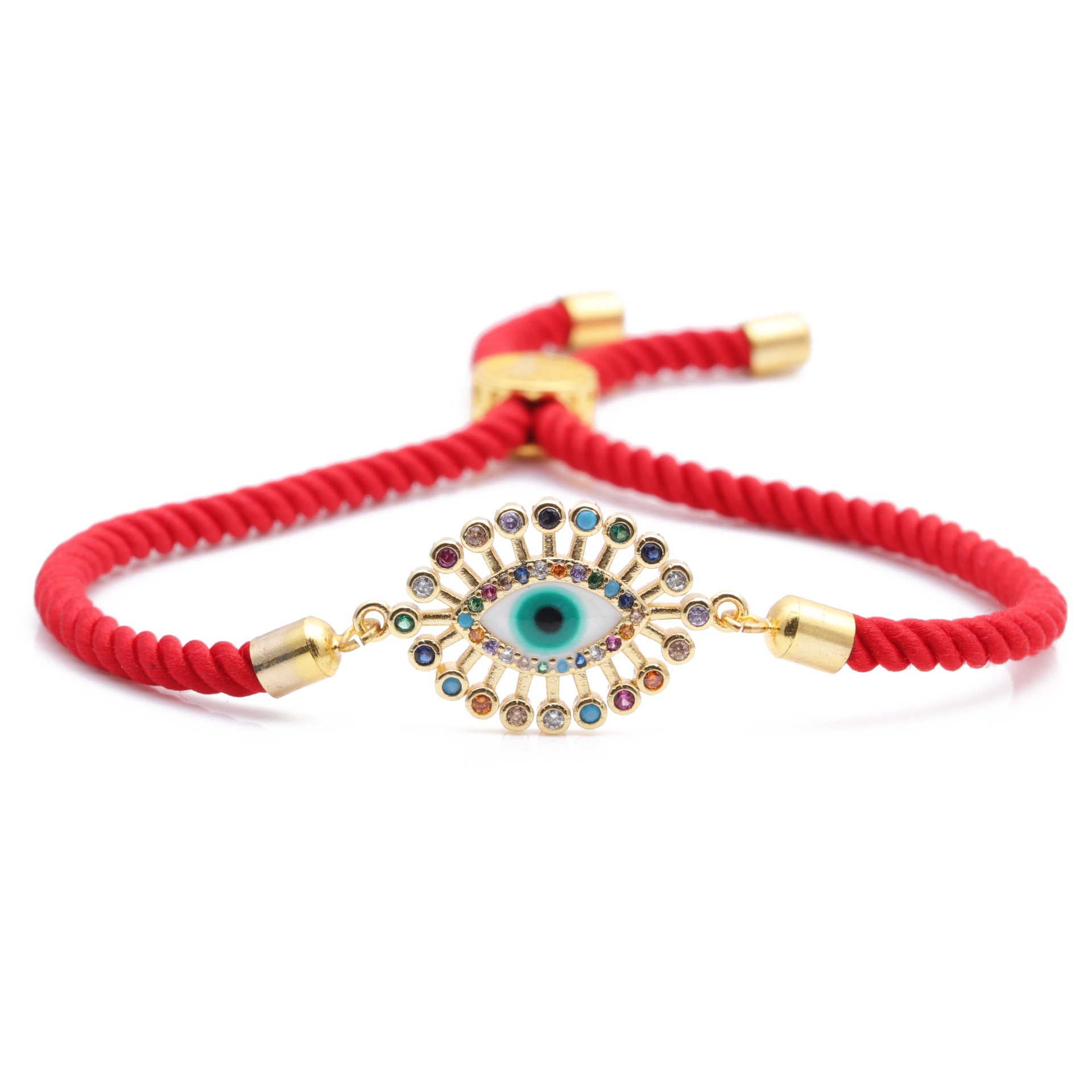 hot-selling copper micro-inlaid zircon devilu0027s eye bracelet