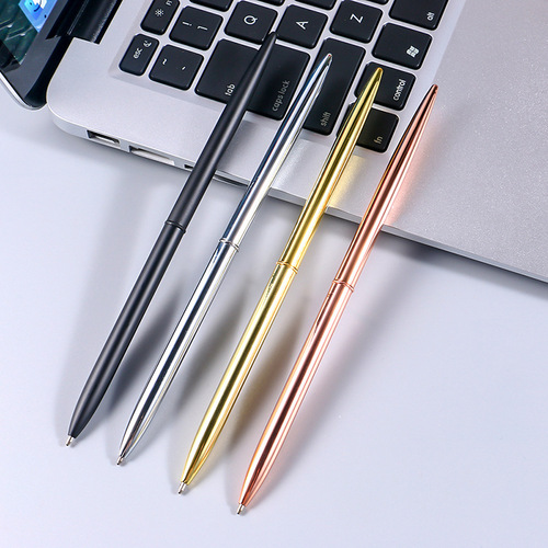 Factory direct sales, business advertising gifts, metal ballpoint pens, hotel bank personalized desk pens, customizable logos