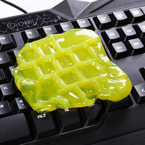 Computer keyboard soft glue car gap dust cleaning tool dust removal magic sticky dust mechanical artifact