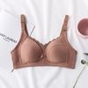 Supporting thin push up bra for breastfeeding, postpartum cotton summer underwear for pregnant