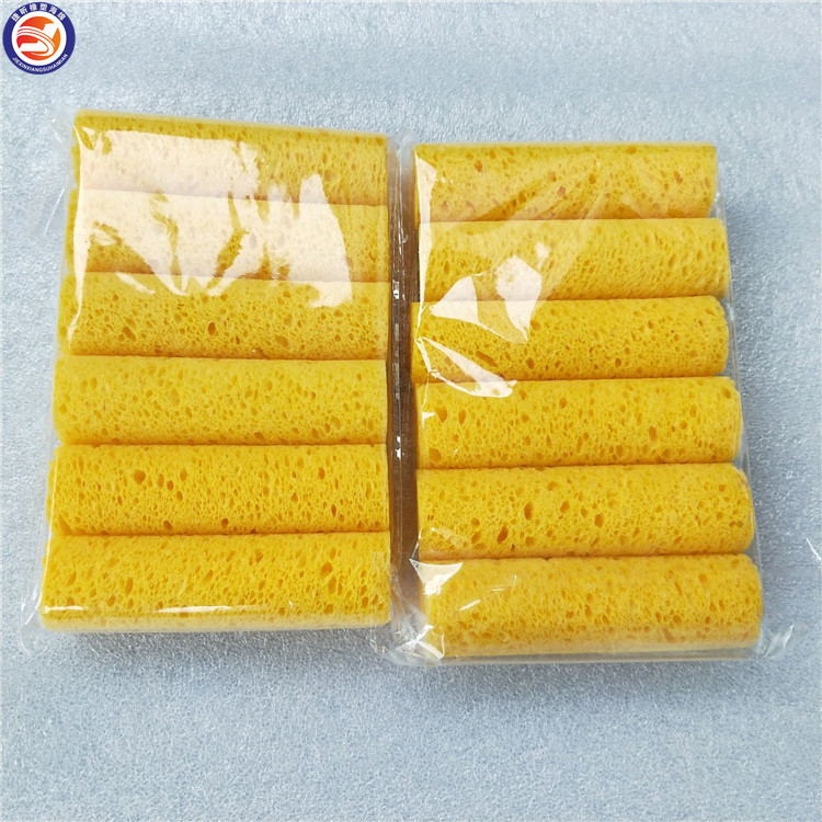 厂家生产 木浆棉压缩海绵 表面可印刷吸水保湿清洁洗碗海绵