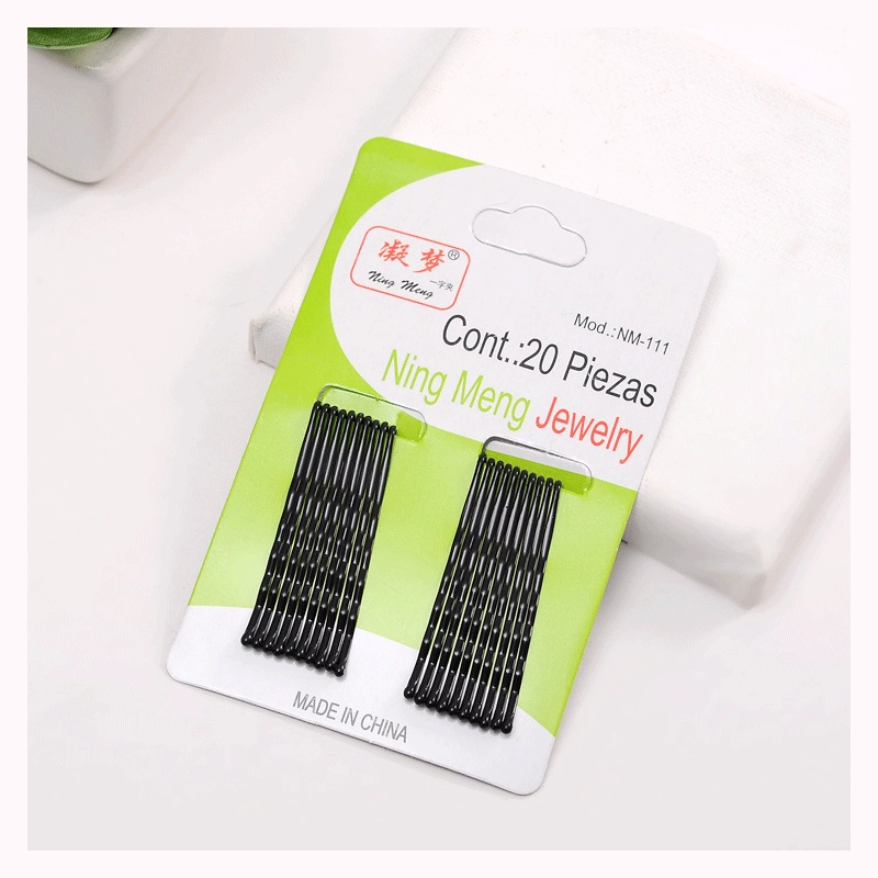 Средний стальной проволочный зажим зеленый зажим для карт простой шпилька боковой зажим головной убор Оптовая продажа