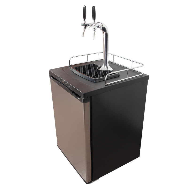 Máquina de cerveza artesanal comercial de doble cabeza máquina vendedora de cerveza refrigeradora máquina de cerveza con regulación de temperatura