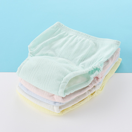 Baby diaper pants washable baby training pants breathable cotton leak-proof diaper pants waterproof diaper summer diaper pocket