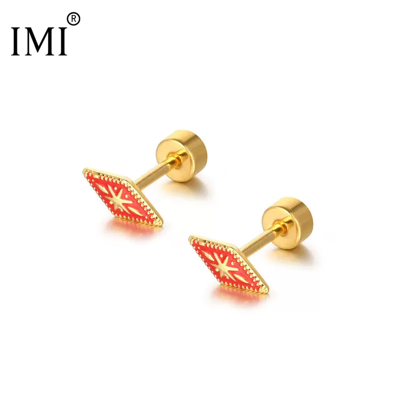 IMI 钛钢耳钉迷你可爱小巧百搭小众精致少女心小耳环ins学生YE106