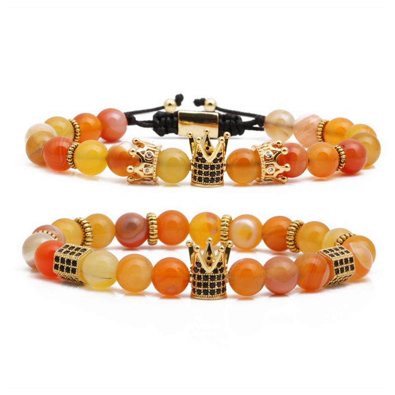 Agate Woven Beaded Bracelet Set display picture 2