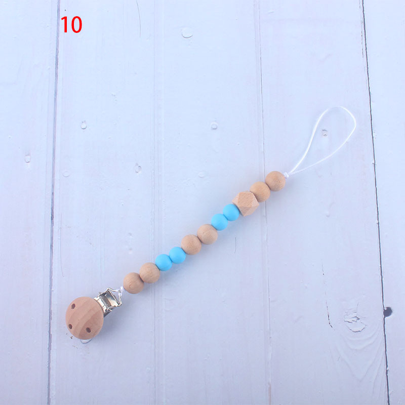 Nueva fábrica directa bebé Beech juguete mordedor bebé chupete de silicona pezón anti-gota cadena materna y infantil suministros