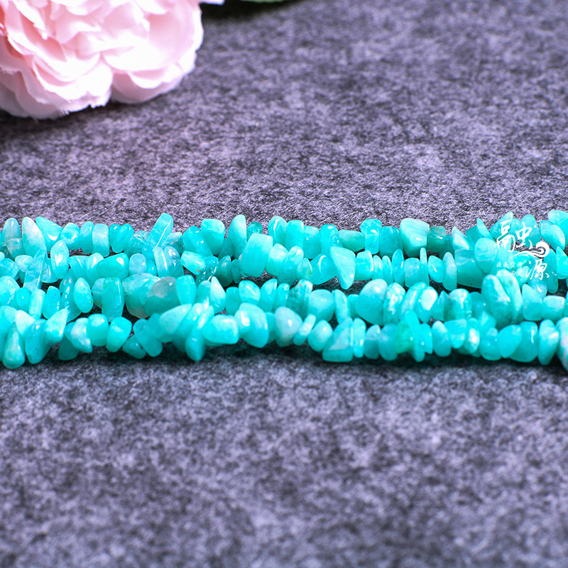 天然材質砂利5-8mm碧璽海藍宝天河石水晶消磁石diy随形石頭